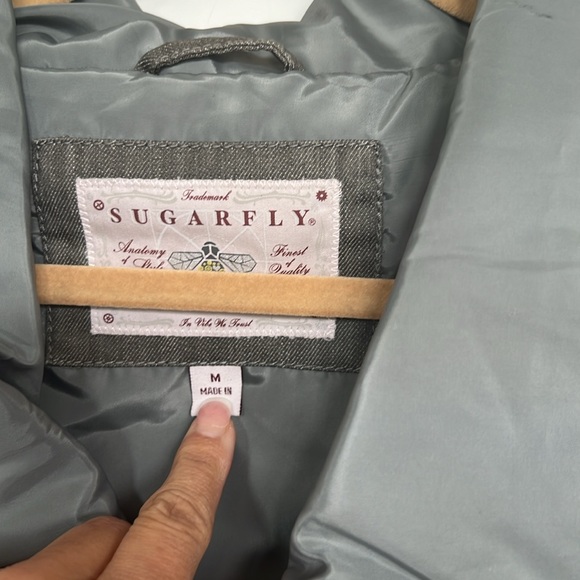 NWT! Denim Parachute Belted Vest by Sugarfly - Picture 3 of 7